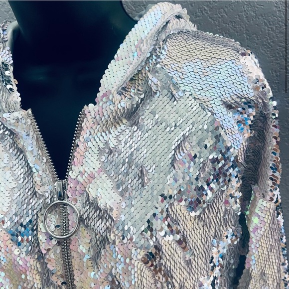 Dolls Kill ClubExx Technotopia FlipSquin Hoodie (Worn Once) - Picture 3 of 6